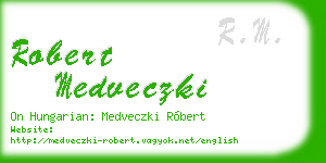 robert medveczki business card